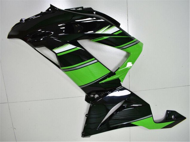 Carenagem Moto Kawasaki ZX6R 2013-2018 - Verde Preto Brilhante