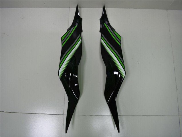 Carenagem Moto Kawasaki ZX6R 2013-2018 - Verde Preto Brilhante