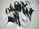 Carenagens ABS Kawasaki ZX6R 2013-2018 - Branco Preto Fosco