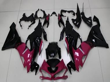 Carenagens Moto Kawasaki ZX6R 2019-2022 - Roxo Preto Brilhante
