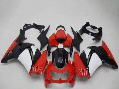 Carenagens Moto Kawasaki EX250 2008-2012 - Vermelho Branco Preto