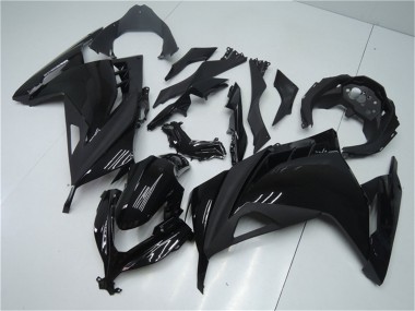 Carenagens Moto Kawasaki Ninja 300 EX300R 2013-2024 - Preto Brilhante Preto Fosco