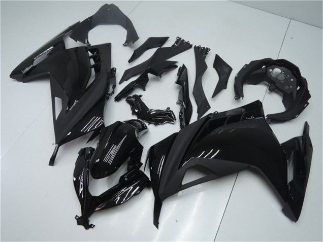 Carenagens Moto Kawasaki Ninja 300 EX300R 2013-2024 - Preto Brilhante Preto Fosco