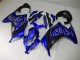Carenagens Moto Kawasaki Ninja 300 EX300R 2013-2024 - Azul Preto Branco Chama