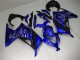 Carenagens Moto Kawasaki Ninja 300 EX300R 2013-2024 - Azul Preto Branco Chama