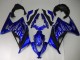Carenagens Moto Kawasaki Ninja 300 EX300R 2013-2024 - Azul Preto Branco Chama