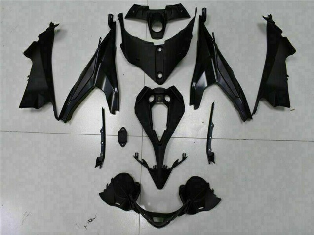 Carenagens Moto Kawasaki EX650 2009-2011 - Preto Fosco Vermelho Listra