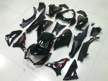Carenagens Moto Kawasaki Z800 2013-2018 - Preto Brilhante Vermelho Prata