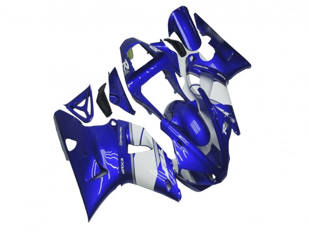 Carenagem Moto Yamaha YZF R1 2000-2001 - Azul Branco