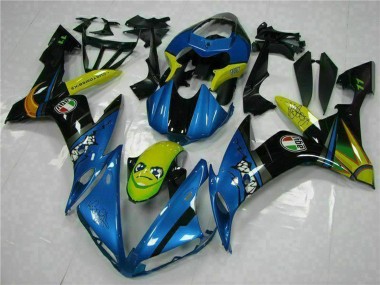 Carenagens Moto Yamaha YZF R1 2004-2006 - Azul Amarelo Tubarão