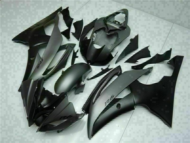 Carenagens Moto Yamaha YZF R6 2008-2016 - Cinzento Preto Fosco