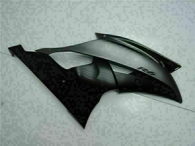 Carenagens Moto Yamaha YZF R6 2008-2016 - Cinzento Preto Fosco