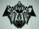 Carenagens Moto Yamaha YZF R6 2008-2016 - Cinzento Preto Fosco