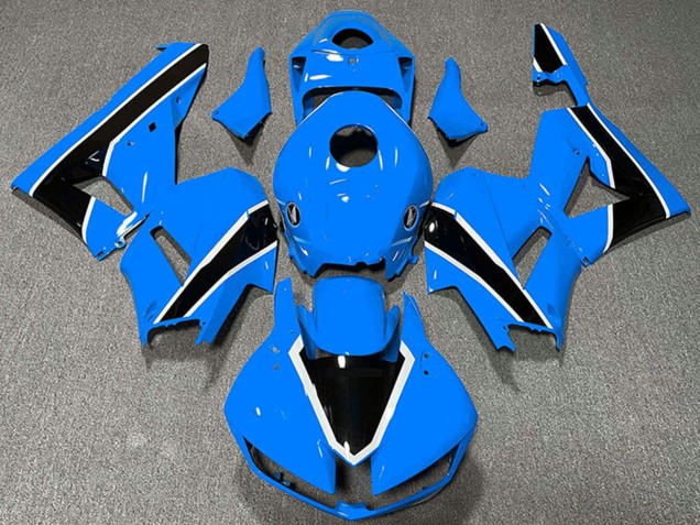 Carenagens Moto Honda CBR600RR 2013-2026 - Azul Claro Branco Preto Brilhante
