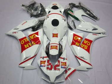 Carenagens Moto Honda CBR1000RR 2012-2016 - Branco Vermelho Amarelo San Carlo
