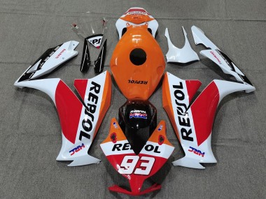 Carenagens Moto Honda CBR1000RR 2012-2016 - Branco Laranja Vermelho Preto Brilhante HRC Repsol 93