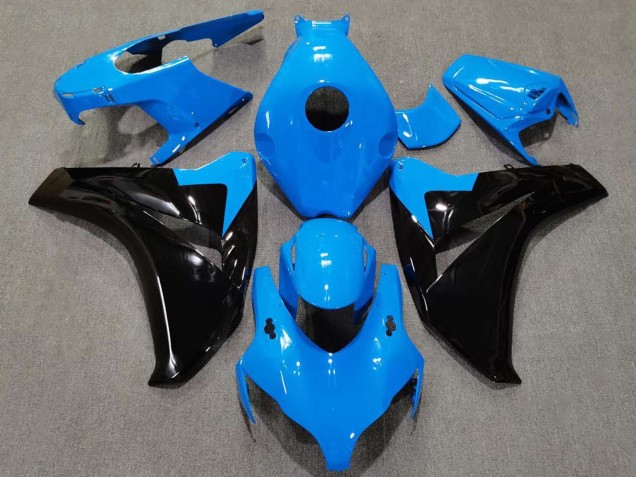 Carenagens Moto Honda CBR1000RR 2008-2011 - Azul Bebé Preto Brilhante