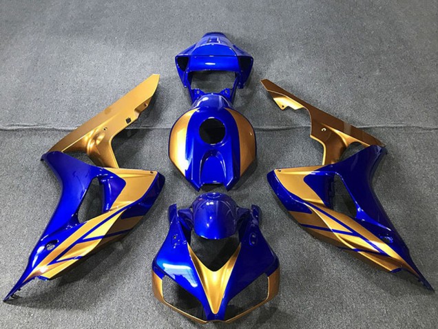 Carenagens Moto Honda CBR1000RR 2006-2007 - Ouro Azul
