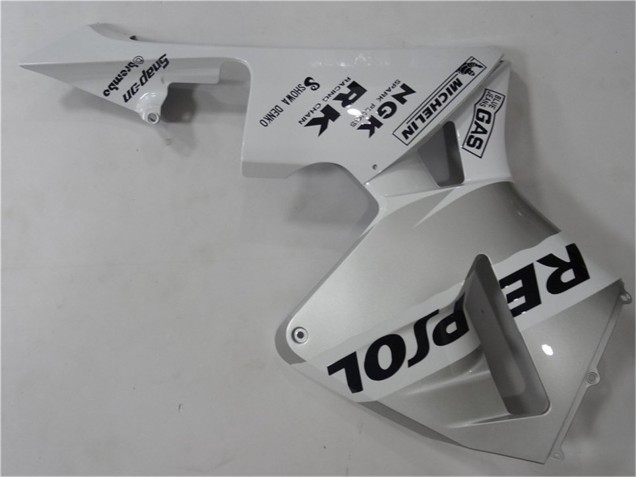 Carenagem Moto Honda CBR600RR 2003-2004 - Branco Prata Preto Repsol