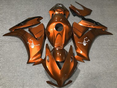 Carenagens Moto Honda CBR1000RR 2012-2016 - Laranja Profundo Preto Brilhante