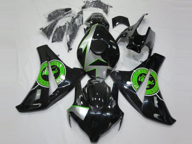 Carenagens Moto Honda CBR1000RR 2008-2011 - Prata Verde Preto Brilhante
