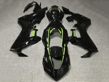 Carenagens Moto Honda CBR1000RR 2017-2023 - Preto Brilhante Verde Limão Linha