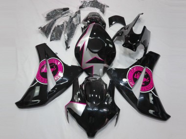 Carenagens Moto Honda CBR1000RR 2008-2011 - Prata Rosa Preto Brilhante