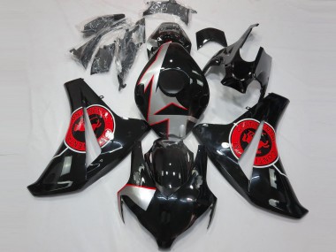 Carenagens Moto Honda CBR1000RR 2008-2011 - Prata Vermelho Preto Brilhante