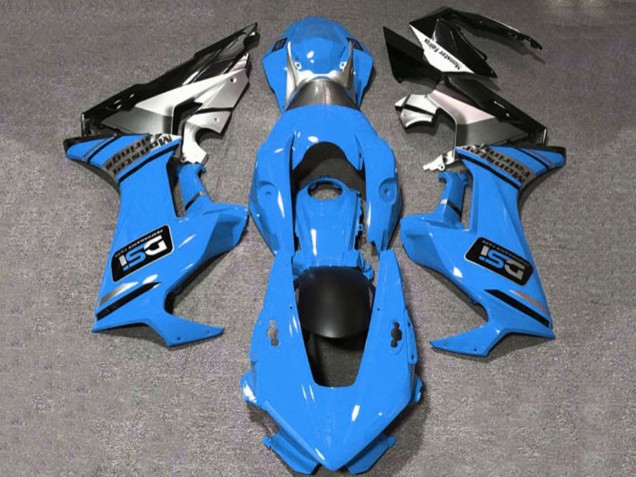 Carenagens Moto Honda CBR1000RR 2017-2023 - Azul Branco Prata Preto Brilhante DSI