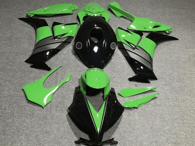 Carenagens Moto Honda CBR1000RR 2012-2016 - Verde Cinzento Preto Brilhante