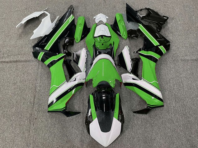 Carenagem Moto Honda CBR1000RR 2017-2024 - Branco Verde Preto Brilhante