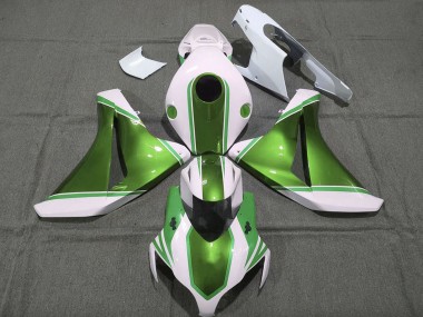 Carenagens Moto Honda CBR1000RR 2008-2011 - Branco Verde Pérola Brilhante