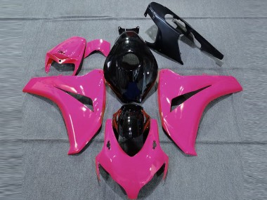 Carenagens Moto Honda CBR1000RR 2008-2011 - Rosa Preto Brilhante