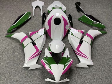 Carenagens Moto Honda CBR1000RR 2012-2016 - Branco Rosa Verde Preto