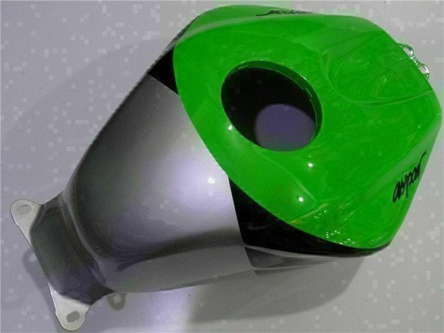 Carenagem Moto Honda CBR600RR 2003-2004 - Prata Verde Preto Brilhante