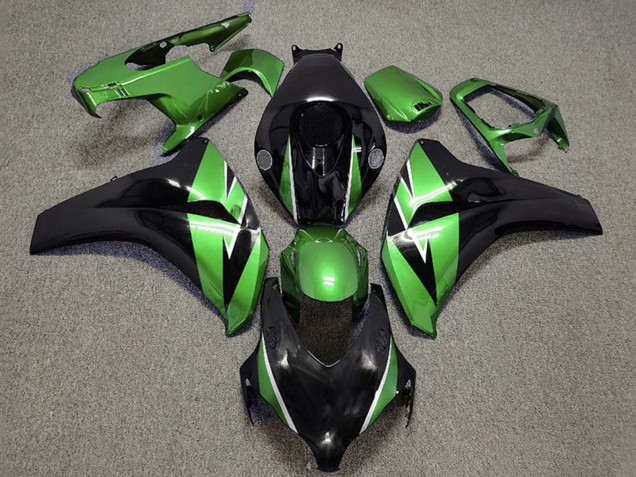 Carenagem Moto Honda CBR1000RR 2008-2011 - Verde Preto Brilhante