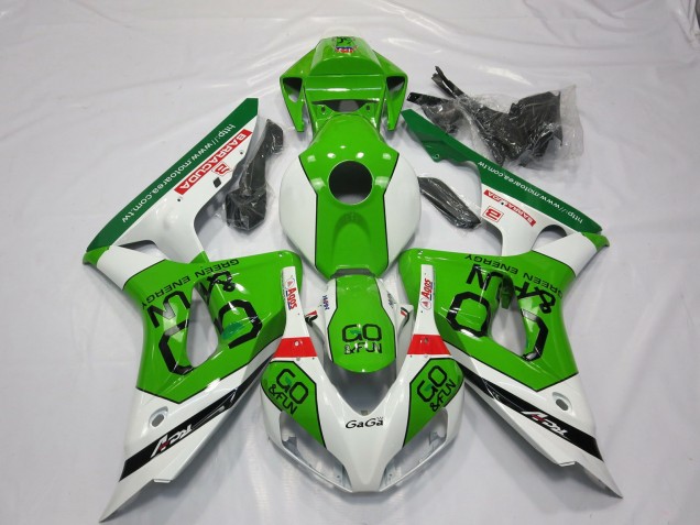 Carenagens Moto Honda CBR1000RR 2006-2007 - Branco Verde Vermelho Go Fun