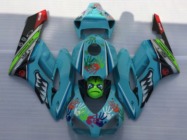 Carenagens Moto Honda CBR1000RR 2004-2005 - Azul Verde Preto Vermelho Tubarão