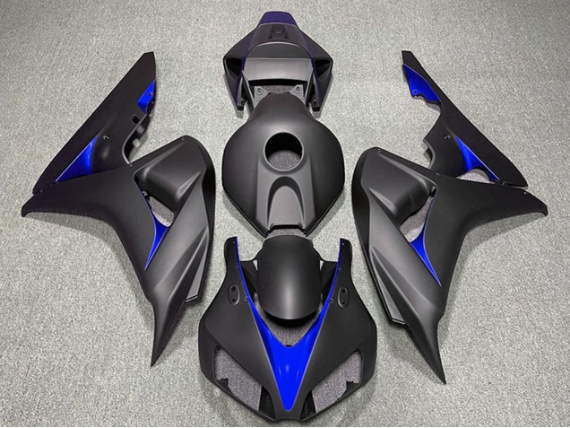 Carenagens Moto Honda CBR1000RR 2006-2007 - Preto Fosco Azul