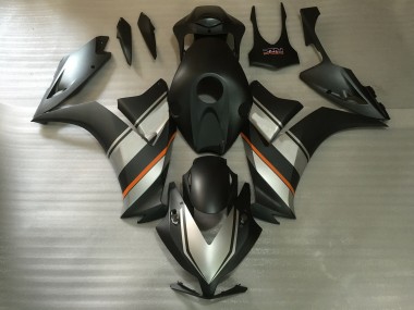 Carenagens Moto Honda CBR1000RR 2012-2016 - Prata Laranja Preto Fosco