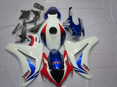 Carenagens Moto Honda CBR1000RR 2008-2011 - Branco Vermelho Azul OEM Estilo HRC