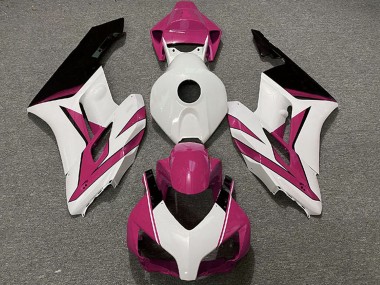 Carenagens Moto Honda CBR1000RR 2004-2005 - Rosa Branco Preto Brilhante