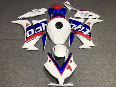 Carenagens Moto Honda CBR1000RR 2012-2016 - Branco Vermelho Azul Tyco