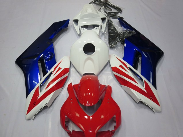 Carenagens Moto Honda CBR1000RR 2004-2005 - Branco Vermelho Azul