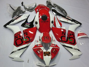 Carenagens Moto Honda CBR1000RR 2012-2016 - Branco Vermelho Go&Fun