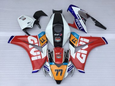 Carenagens Moto Honda CBR1000RR 2008-2011 - Branco Vermelho Azul Laranja Preto Elf Givi 77