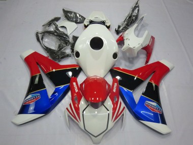 Carenagens Moto Honda CBR1000RR 2008-2011 - Branco Vermelho Azul Preto Brilhante