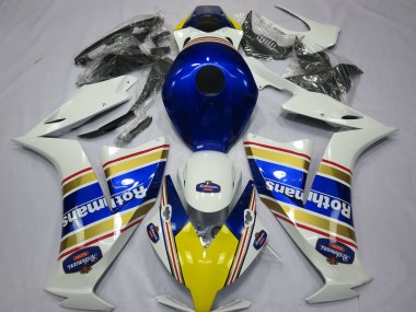 Carenagens Moto Honda CBR1000RR 2012-2016 - Branco Azul Ouro Rothmans