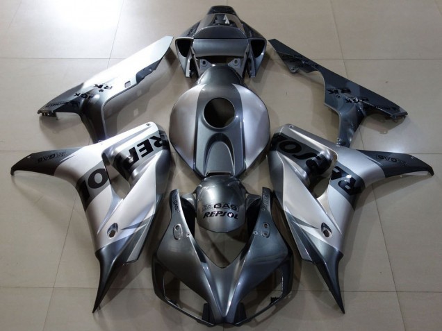 Carenagens Moto Honda CBR1000RR 2006-2007 - Prata Cinzento Preto Repsol