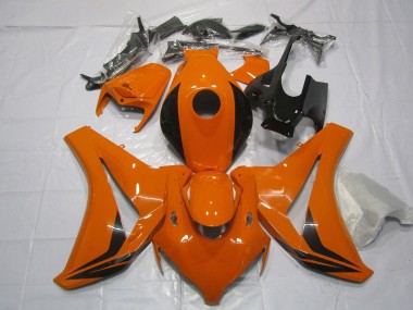 Carenagens Moto Honda CBR1000RR 2008-2011 - Laranja Preto Brilhante